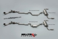 Catback výfuk Milltek VW Golf 6 GTi 2.0 TFSI 210PS (09-13) - verze s rezonátorem - koncovky leštěné 100mm GT