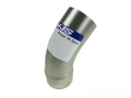 Nerezové výfukové koleno 45° HJS - průměr 55mm