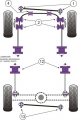 Silentbloky Powerflex Land Rover Discovery II (99-04) / Range Rover P38 (95-02) Rear Panhard Rod Bush (13)