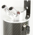 Oil catch tank Sgear - 2x vývod - objem 0,5l - karbonový