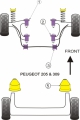 Silentbloky Powerflex Peugeot 205 GTI / 309 GTI Front Wishbone Front Bush (1)