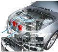Nasávače do přední masky FTP Motorsport BMW E90 / E92 / E93 328i, 330i, 335i, M3