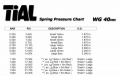 Pružina do wastegate Tial Sport - velká modrá