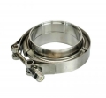 Set přírub kruhových na v-band 102mm (4 palce) - nerezové s auto zámkem