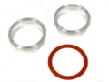 Set přírub kruhových na v-band 57mm (2.25 palce) - hliníkové
