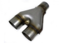 Výfuková nerezová Y redukce VMS Racing délka 250mm - 1 x 63,5mm > 2 x 51mm