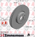 Přední brzdové kotouče Zimmermann BMW 348x36mm - 5x112mm - dvoudílné plné