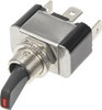 Vypínač kovový 12mm 30A / 12V s červenou LED - on/off | High performance parts