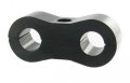 Separátor na vedení - průměr 2x 6,4mm - černý | High performance parts