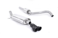 Catback výfuk Milltek Audi A1 S-line 1.4 TFSI 122PS (10-15) - verze s rezonátorem - koncovka černá | High performance parts