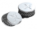 Filtr na odvětrání klikové skříně 13mm - kovový krk - stříbrný | High performance parts