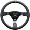 Volant OMP WRC 350mm - černý/černý - kůže | High performance parts