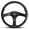 Volant Momo Tuner 350mm - černý/černý (homologace) | High performance parts