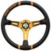 Volant Momo Drifting 350mm - černý/oranžový  | High performance parts