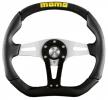 Volant Momo Trek 350mm - černý/stříbrný - kůže (homologace) | High performance parts