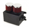 Oil catch tank - 2x vývod + 2x filtr - objem 1,1l | High performance parts