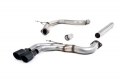 Catback výfuk Milltek Audi A3 8V 2.0 TDI 150PS 2WD MQB (13-) - verze bez rezonátoru - koncovka černá | High performance parts