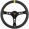 Volant Momo Modell 07 350mm - černý/černý - kůže | High performance parts