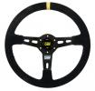 Volant OMP RS 350mm - černý/šedý - semiš  | High performance parts