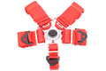 Bezpečnostní pás Pro Sport 5-bodový červený - 76mm | High performance parts