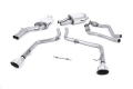 Catback výfuk Milltek Audi S5 B8 Coupe/Cabriolet 3.0 TFSI S-tronic (09-11) - verze bez rezonátoru Race - koncovky leštěné Oval | High performance parts