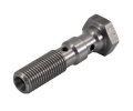 Průtokový šroub na 2x banjo M10 x 1,0 - délka 38mm - nerezový | High performance parts