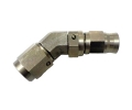Zakončovací adaptér koleno 45° M10 x 1,0 na hadici D-03 (AN3) - samice - nerezový | High performance parts
