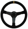 Sportovní volant SW020 - 350mm semiš / 90mm - černý/černý | High performance parts