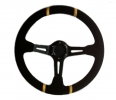 Sportovní volant SW220 - 350mm semiš / 90mm - černý/černý | High performance parts