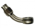 Banjo koleno 45° D-03 (AN3) - délka 45mm - průměr oka 11,2mm - nerezové | High performance parts