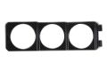 Držák 1DIN do šachty autorádia Racetech pro 3 přídavné budíky 52mm - karbon look | High performance parts