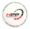 3D samolepka HPP kruhová bílá - průměr 50mm | High performance parts