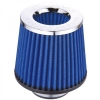 Sportovní filtr univerzální Simota 76mm chrom / modrý | High performance parts