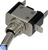 Vypínač kovový 12mm 25A / 12V s modrou LED - on/off | 