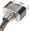 Vypínač kovový 12mm 30A / 12V s oranžovou LED - on/off | 