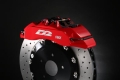Přední brzdový kit D2 Racing pro Subaru Impreza STi GDF (05-07), 6-pístkové brzdiče, plovoucí kotouče 356x32mm | 