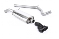 Catback výfuk Milltek Audi A1 S-line 1.4 TFSI 185PS S-tronic (10-15) - verze bez rezonátoru - koncovka černá | 