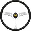 Volant Momo Heritage Line California 360mm - černý/stříbrný - kůže | 