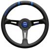 Volant Momo Drifting 330mm - černý/modrý - kůže | 