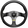 Volant Momo Team 280mm - černý/černý - kůže (homologace) | 