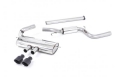 Catback výfuk Milltek Ford Focus Mk3 ST 2.0 EcoBoost 5-dv. hatchback (12-) - verze semi-resonated - koncovky černé | 
