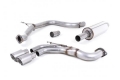 Catback výfuk Milltek Seat Leon 5F FR 2.0 TDI 184PS SC 5dv. manual/DSG (13-) - verze s rezonátorem - koncovká titanová (homologace) | 