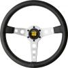 Volant Momo Heritage Line Prototipo 350mm - černý/stříbrný - kůže | 