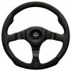 Volant Momo Dark Fighter 350mm - černý/černý - kůže | 