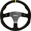 Volant Sparco R350 350mm - černý/černý - semiš (s tlačítky) | 