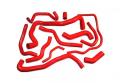 Hadicový kit Jap Parts Audi S3 / TT / Seat Leon 1.8T 210/225PS - červené |