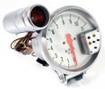 Přídavný budík Type-R - tachometr (125mm) se shift lightem - bílý/stříbrný |
