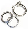 V-band set 63,5mm (2.5 palce) - spona + příruby nerez | 