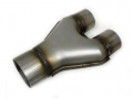 Výfuková nerezová Y redukce VMS Racing délka 250mm - 1 x 63,5mm > 2 x 51mm |
