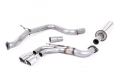 Catback výfuk Milltek VW Golf 7 GTD 2.0 TDI 185PS (13-) - verze s rezonátorem - koncovka leštěná (homologace) | 